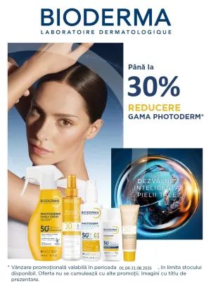 Promotie cu reducere de pana la 30% la Photoderm