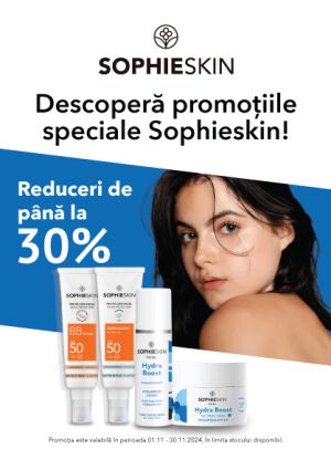 Promotie cu reducere de pana la 30% la Sophieskin