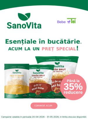 Promotie cu reducere de pana la 35% la Sanovita