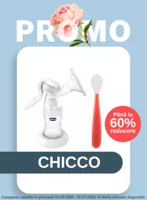 Promotie cu reducere de pana la 60% la Chicco