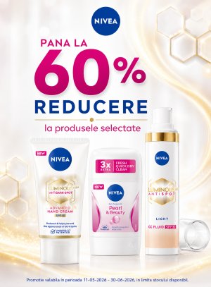 Promotie cu reducere de pana la 60% la Nivea