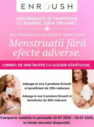 Promotie cu reducere progresiva la Enroush