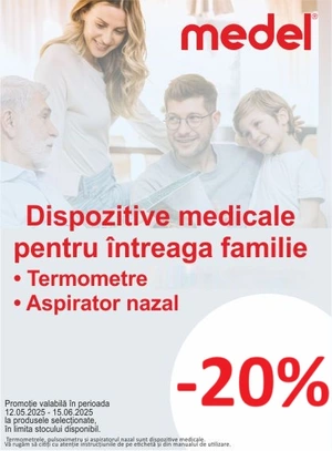 Promotie cu reduceree 20% la Medel