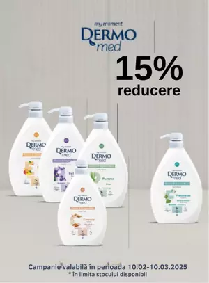 Promotie cu reducerre 15% la Dermomed