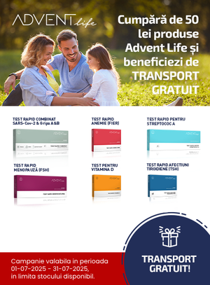Promotie cu transport gratuit la Advent Life