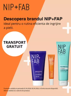 Promotie cu transport gratuit la Nip+Fab