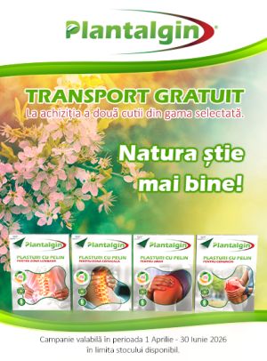 Promotie cu transport gratuit la Plantalgin