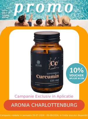 Promotie cu voucher aplicat in cos 10% la Aronia Charlottenburg Exclusiv in Aplicatie