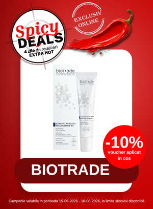 Promotie cu voucher aplicat in cos 10% la Biotrade - Spicy Deals