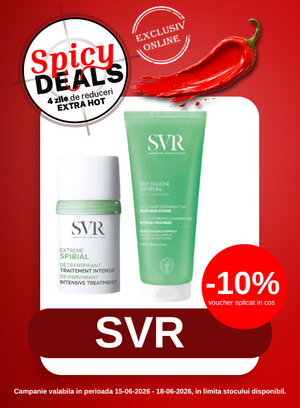 Promotie cu voucher aplicat in cos 10% la SVR - Spicy Deals