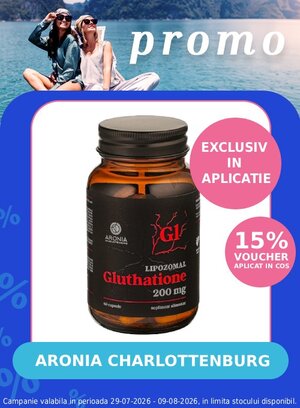 Promotie cu voucher aplicat in cos 15% la Aronia Charlottenburg Exclusiv in Aplicatie