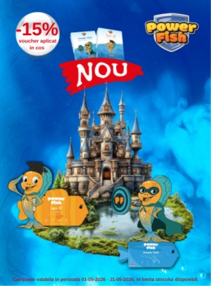 Promotie cu voucher aplicat in cos 15% la PowerFish