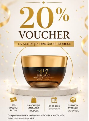 Promotie cu voucher aplicat in cos 20% la Minus 417