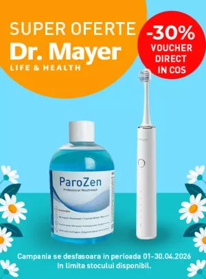 Promotie cu voucher aplicat in cos 30% la Dr.Mayer