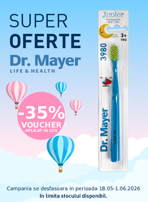Promotie cu voucher aplicat in cos 35% la Dr.Mayer