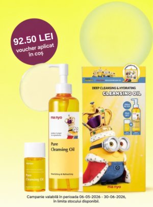 Promotie cu voucher aplicat in cos 92.50 lei la Manyo