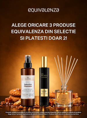 Promotie cumperi 3 platesti 2 la Equivalenza
