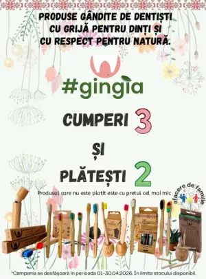 Promotie cumperi 3 platesti 2 la Gingia