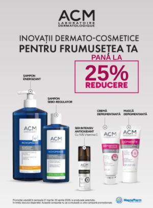 Promotie de pana la 25% reducere la ACM 
