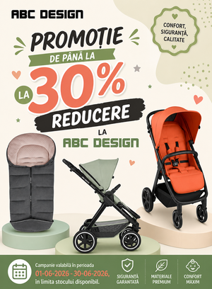 Promotie de pana la 30% reducere la ABC Design