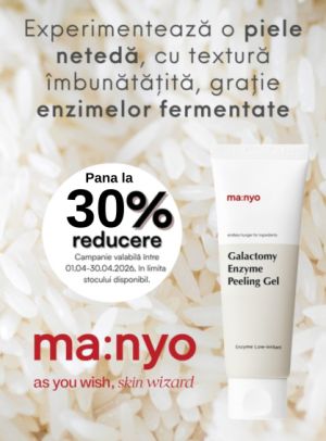 Promotie de pana la 30% reducere la Manyo