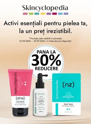 Promotie de pana la 30% reducere la Skincyclopedia