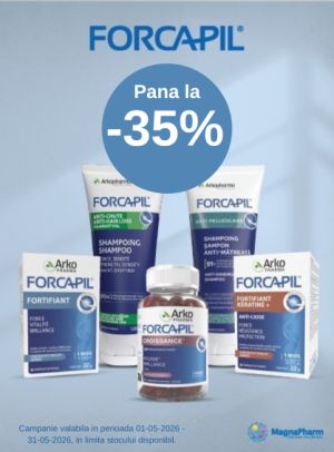 Promotie de pana la 35% reducere la Arkopharma -  Forcapil