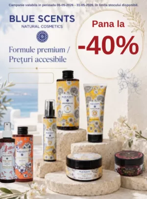 Promotie de pana la 40% reducere la Blue Scents