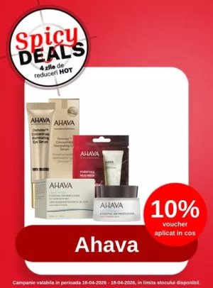 Spicy Deals cu 10% voucher aplicat in cos la Ahava