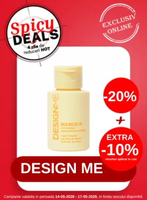 Spicy Deals cu Extra 10% voucher aplicat in cos la Design Me