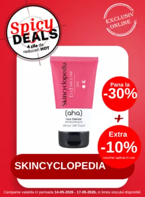 Spicy Deals cu Extra 10% voucher aplicat in cos la Skincyclopedia