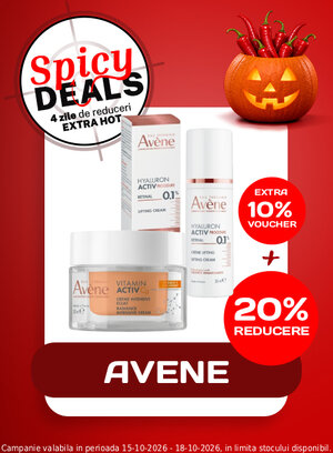 Spicy Deals cu extra voucher aplicat in cos 10% la Avene