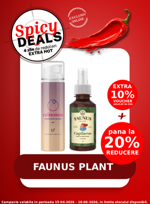 Spicy Deals cu extra voucher aplicat in cos 10% la Faunus