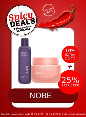 Spicy Deals cu extra voucher aplicat in cos 10% la Nobe