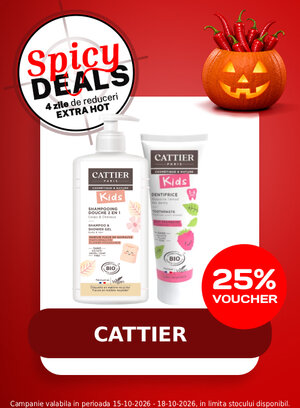 Spicy Deals cu voucher aplicat in cos 25% la Cattier