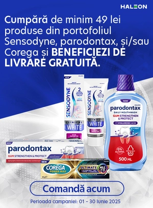 Transport Gratuit la Corega, Parodontax si Sensodyne