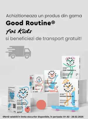 Transport gratuit la Good Routine Kids