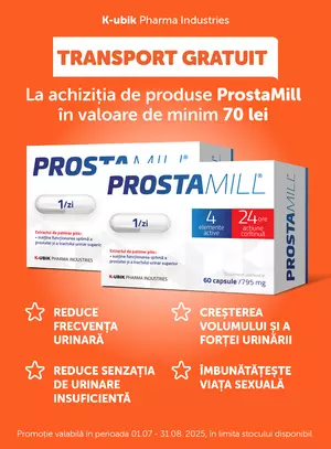 Transport Gratuit la K-ubik Pharma -  Prostamill 