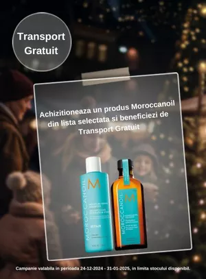 Transport Gratuit la Moroccanoil