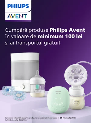 Transport gratuit la Philips Avent