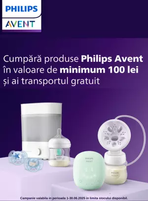 Transport gratuit la Philips Avent