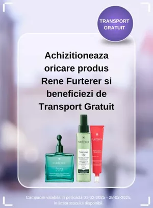 Transport Gratuit la Rene Furterer