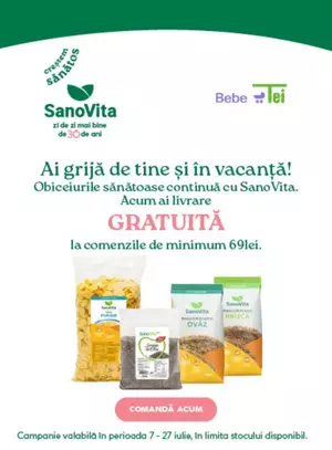 Transport gratuit la Sanovita