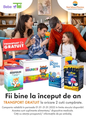 Transport Gratuit la Sun Wave Pharma