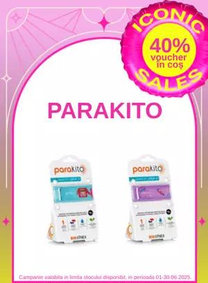 voucher 40% aplicat in cos la Parakito