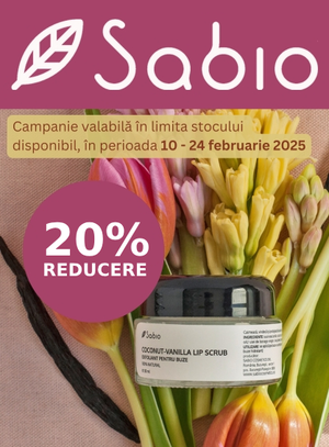 Zilele Iubirii cu reducere 20% la Sabio