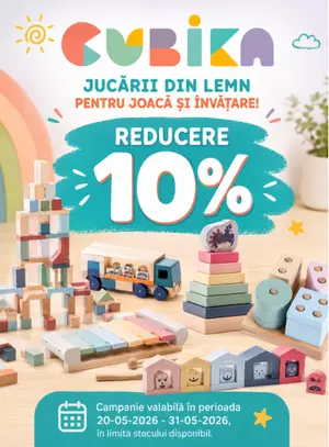 Ziua copilului cu 10% reducere la Cubika