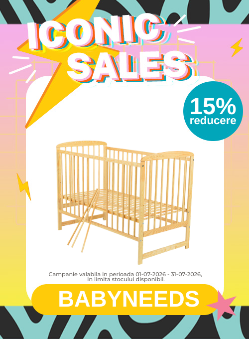 Iconic Sales cu 15% reducere la Babyneeds