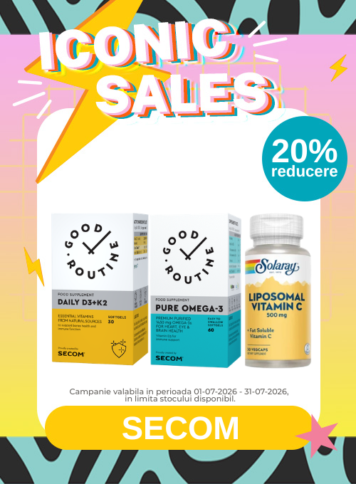 Iconic Sales cu 20% reducere la Good Routine si Solaray - Secom