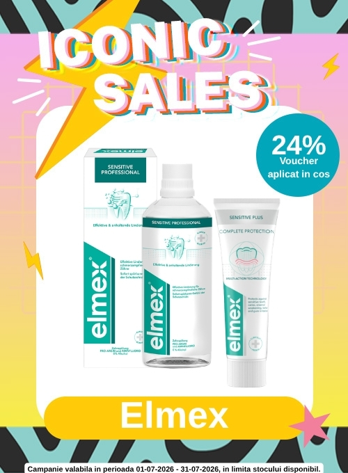 Iconic Sales cu 24% voucher aplicat in cos la Elmex